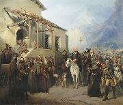 Creator:Adolf Charlemagne., Field Marshal Alexander Suvorov at the top of the St. Gotthard September 13